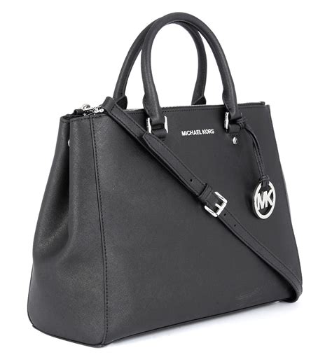 michael kors sutton black saffiano leather tote|Michael Kors saffiano bag black.